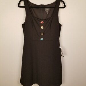 Adriana Papell Little Black Dress Sz 8 NWT